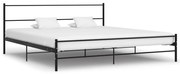 Estrutura de cama 200x200 cm metal preto