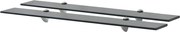 vidaXL Prateleiras flutuantes 2 pcs vidro 80x10 cm 8 mm