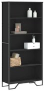 vidaXL Estante 80x31x169 cm derivados de madeira preto