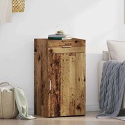 vidaXL Aparador Madeira Velha 30x42,5x93 cm Madeira Recomposta