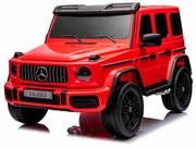 Carro elétrico para crianças Mercedes-Benz G63 AMG 4x4² 2 lugares 12V, Leitor MP3 com entrada USB/AUX, Rodas Borracha com suspensão, Bancos em pele, C