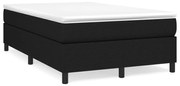 Cama boxspring com colchão 120x190 cm tecido preto