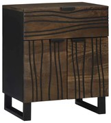 vidaXL Cabideiro - 50x33x60 cm, Feito de Madeira Maciça de Mangueira