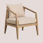 Cadeira Em Madeira Kairos Creme Bege - Sklum