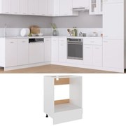 vidaXL Armário para forno Lyon 60x46x81,5cm derivados madeira branco