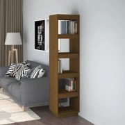 vidaXL Estante/divisória 40x35x167 cm pinho maciço castanho mel