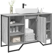 Móvel p/ lavatório 91x35x60cm derivados madeira cinzento sonoma