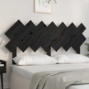 Cabeceira de cama 141x3x80,5 cm pinho maciço preto