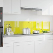 vidaXL Proteção de Cozinha 2 pcs Amarelo 90 x 40 cm vidro temperado