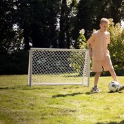 Baliza de futebol em alumínio Scala 120 x 80 cm - branca