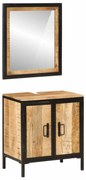 2 pcs conj. móveis p/ casa de banho ferro e mangueira maciça