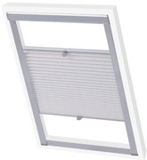 vidaXL Persiana plissada branco SK06