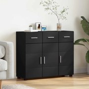 vidaXL Buffet FLORIN Preto 88,5 x 30,5 x 73 cm Madeira processada