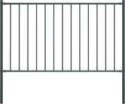 vidaXL Painel de vedação com postes em aço com revestimento em pó 1,81 x 0,75 m antracite