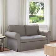vidaXL Sofá Cinzento-acastanhado 215 x 82 x 80 cm tecido