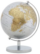 MAPA NOVO MUNDO PRATA CM Ø 20X28