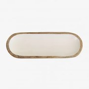 Bandeja Decorativa Em Madeira De Manga Fruela ↔︎ 30 Cm - Sklum