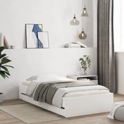 Estrutura cama c/ gavetas 90x190 cm derivados de madeira branco