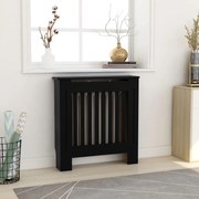 vidaXL Cobertura de radiador MDF 78 cm preto