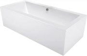 Mexen Cube banheira retangular 160 x 70 cm com painel, branca - 55051607000X