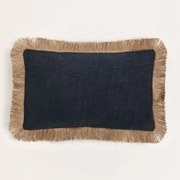 Coussin Retangular 30x50 Cm Em Algodão Paraíba Preto - Sklum