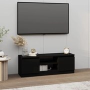 Móvel de TV com porta 102x30x36 cm preto