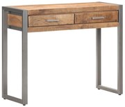 vidaXL Mesa consola 95x35x75 cm madeira de mangueira maciça