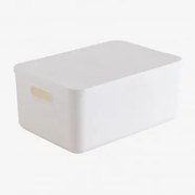 Caixa Organizadora De Polipropileno Yure Branco & ↑16 Cm - Sklum