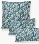 Fronha de almofada em cetim de algodão com padrão floral Leticia