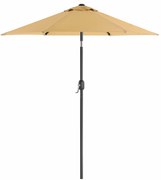 Pára-sol de jardim com inclinação de 30° e manivela | SONGMICS | 200 x 210 x 230 cm | castanho | GPU202K01.