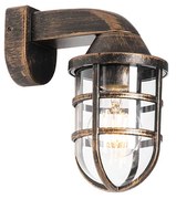 Candeeiro de parede exterior vintage dourado antigo IP54 - Joeri Moderno
