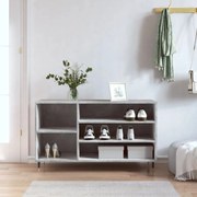 vidaXL Sapateira 102x36x60 cm derivados de madeira cinzento cimento