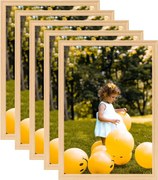 vidaXL Molduras para parede ou mesa 5 pcs 70x90 cm carvalho-claro