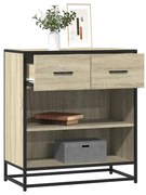 vidaXL Aparador 68x35x76 cm deriv. de madeira carvalho sonoma
