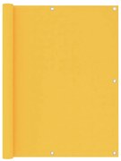 vidaXL Tela de varanda 120x300 cm tecido Oxford amarelo