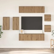 vidaXL Conjunto de móvel de TV 8 pcs carvalho artisiano