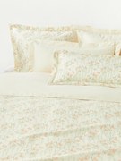 Capa de edredão em cetim de algodão com padrão floral Leticia