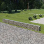 vidaXL Muro gabião com tampas aço galvanizado 600x30x50 cm