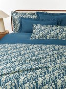 Capa de edredão em cetim de algodão com padrão floral Leticia