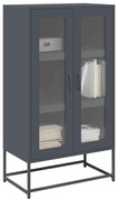 vidaXL Aparador alto 68x39x123 cm aço antracite