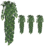 Trepadeira hera artificial 4 pcs 90 cm verde