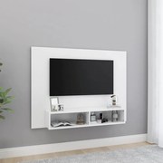 vidaXL Armário de parede p/ TV 120x23,5x90 cm deriv. madeira branco