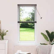 vidaXL Persiana de Janela com cortinas Outros Manual Preto 60 x 130 cm Alumínio