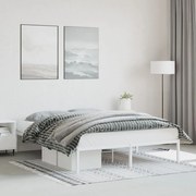 vidaXL Estrutura de cama 160x200 cm metal branco
