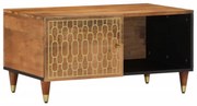 vidaXL Mesa de centro 80x50x40 cm madeira de mangueira maciça