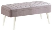 Bench Vina – Branco e Cinzento – 90x39x40 cm