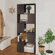 vidaXL Estante/divisória 60x24x155 cm contraplacado cinzento