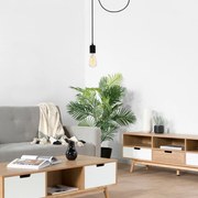 Candeeiro de Teto Kabluni – Preto – 51 x 6 cm