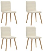 vidaXL Cadeiras de jantar 4 pcs linho