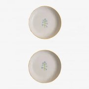 Pack De 2 Pratos Fundos Em Grés Marneda Multicor Classic - Sklum